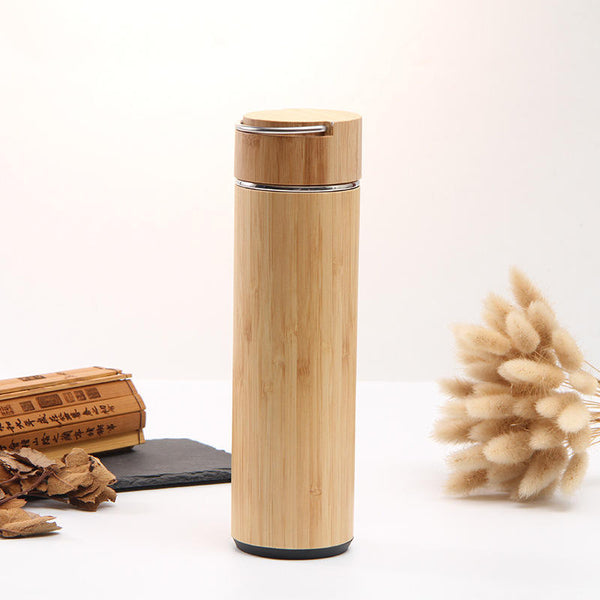 Custom Bamboo Water Bottle - Reusable