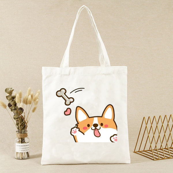 Custom Rope Handle Canvas Tote - Beach