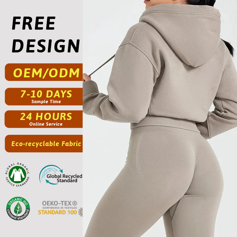 custom-womens-crop-hoodie product image 1